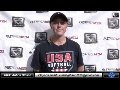 2023 Aubrie Gibson 4.43 GPA - Athletic Catcher and First Base Softball Skills Video - Bombers 18U