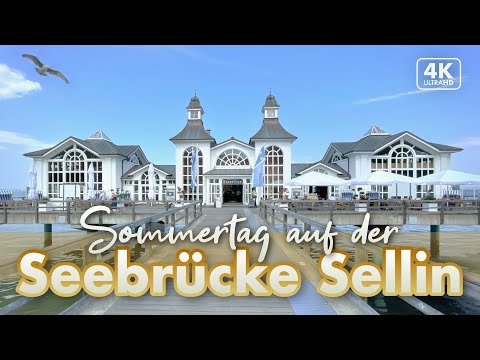 Sommertag auf der Seebrücke Sellin - Rügen Urlaub 2022 (4K Walk)