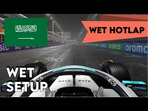 F1 22 JEDDAH WET HOTLAP + SETUP - [1:42.344] - NO ASSISTS