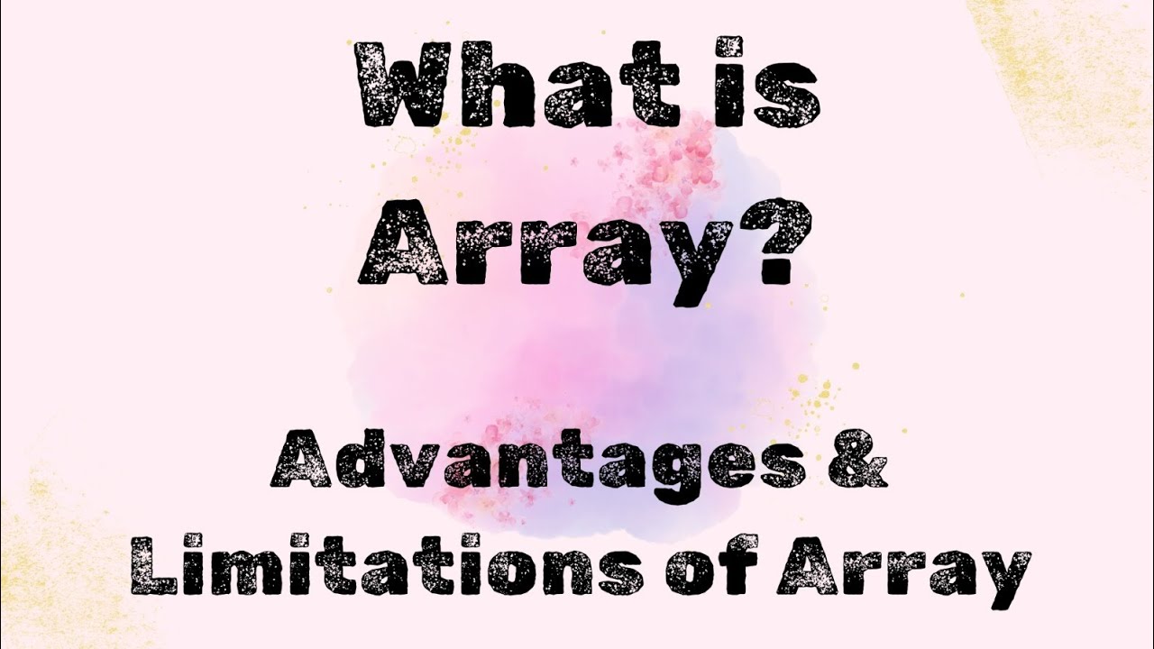 What is array in data structure? | Types of array |Advantages & Limitations of array|Creative Notes