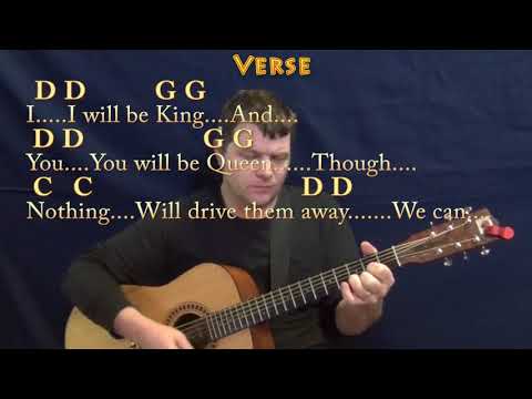 Heroes (David Bowie) Guitar Cover Lesson with Chords/Lyrics