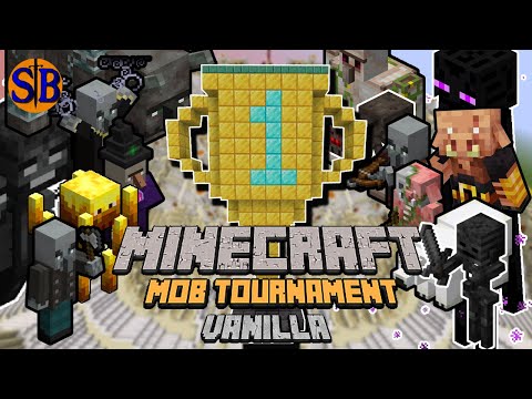 Vanilla TOURNAMENT with Every mobs | Minecraft mobs battle