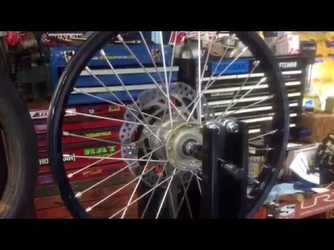 Lacing and Truing An Excel Rim On A KX450F