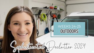 WEEKS 24-25: 2024 SOPHISTICATED DECLUTTER // Decluttering Your Car & Garage Organization Tips