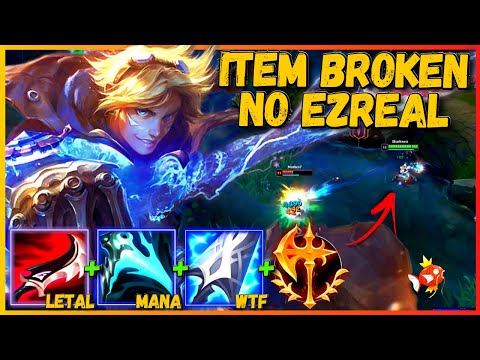 EZREAL ADC COM LETALIDADE (ASSASSINO) | BUILD DRAKTHARR + RUNA CONQUISTADOR | LEAGUE OF LEGENDS