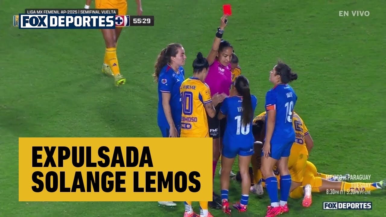 😱🟥 EXPULSADA Solange Lemos | Tigres 1-0 Cruz Azul | Semifinal Vuelta | Liga MX Femenil