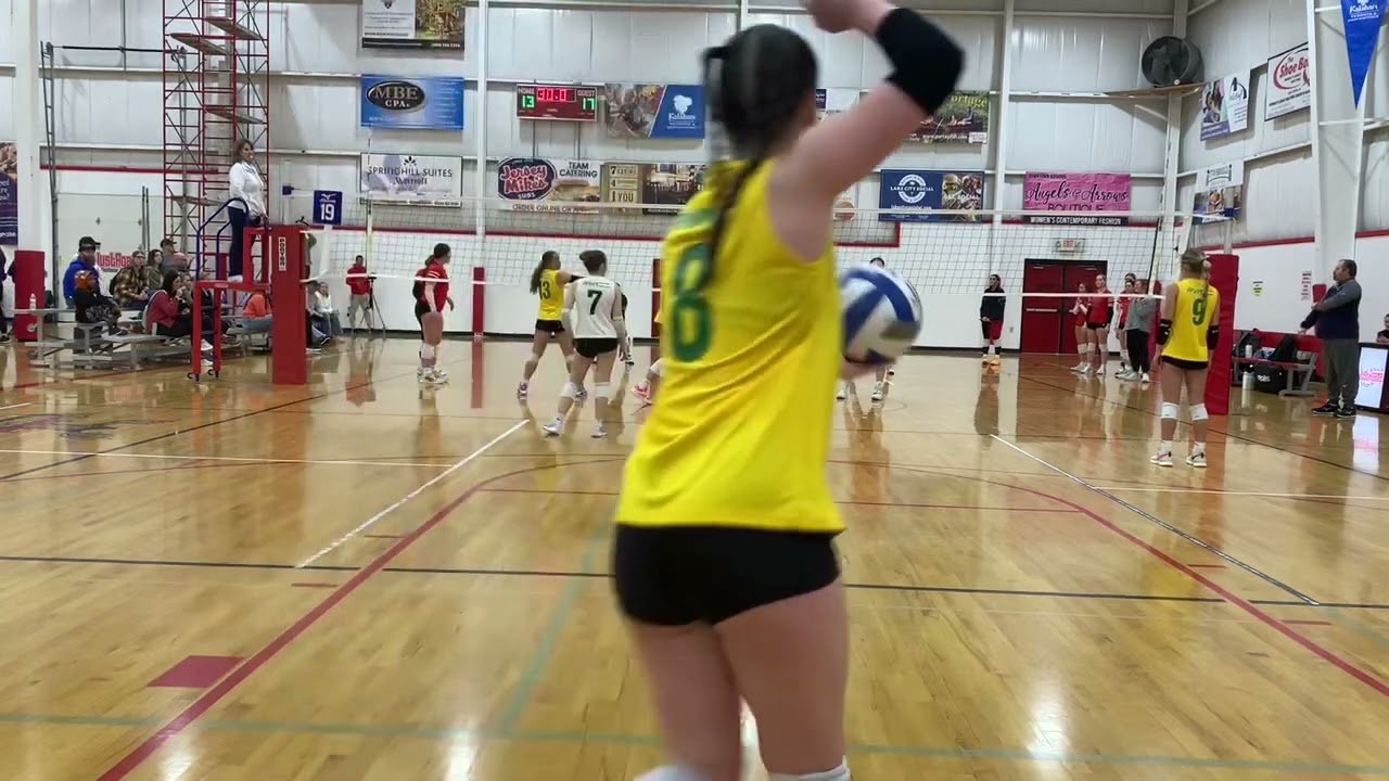 #8 Lydia Cox 2026 @rootsvolleyballacademy 16U Rome vs Sanford (SD) Mizuno Showcase Wisconsin Dells