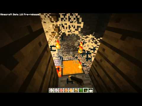 Minecraft 1.8 Pre-release - Abandoned Mine Shaft, Blue spider