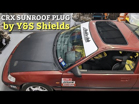 DIY OEM Look Lexan Sunroof Plug Install by Y&S Shields - 1988 Honda CRX Si