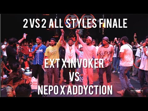 2VS2 ALL STYLES FINALE| EXT & INVOKER VS ADDYCTION & NEPO