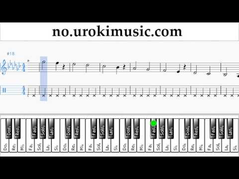 Piano Kurs (høyre hånd) Charlie Puth - Attention Trening Studie Del 1 øvelser um-i935