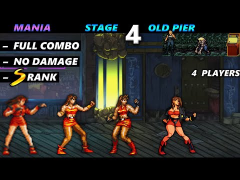 Streets of Rage 4 Stage 4 Full Combo Mania ALL Blaze 4 Players