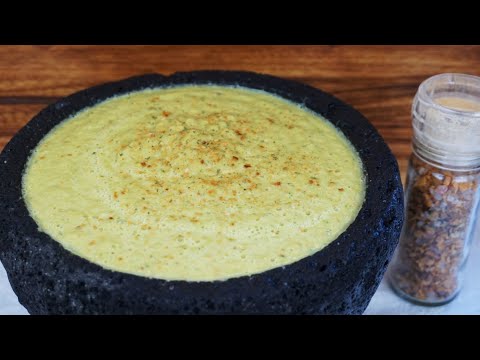 Receta fácil y muy rica SALSA DE TOMATILLOS MILPEROS Y AGUACATE Buenísima!