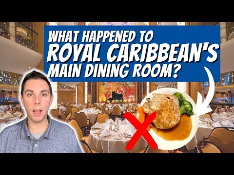O que a Royal Caribbean fez com os menus principais da sala de jantar?!?
