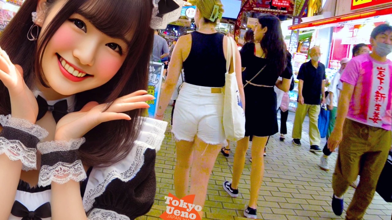 Tokyo Ueno 🐶 Bar District 💖 4K Nonstop 1 Hour