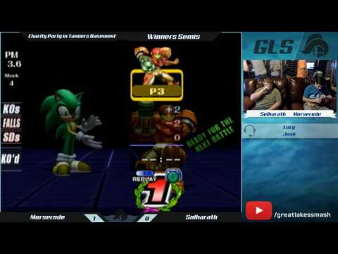 Charity Party in Tanner's Basement - Morsecode (Samus) vs. Solharath (Sonic)
