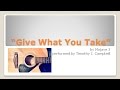 Timothy J. Campbell performs "Give What You Take" by Mojave 3