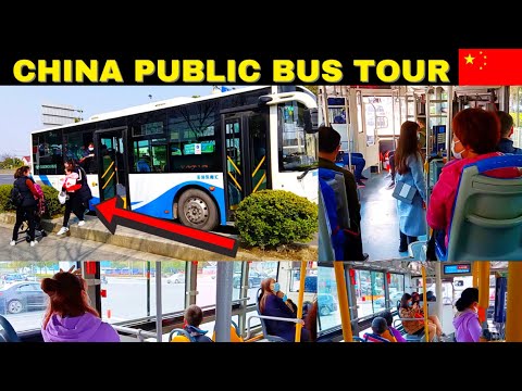 Transporte público na China | Excursão de ônibus em XANGAI | Excursão de ônibus na China | Trem público | Sistema de transporte na China