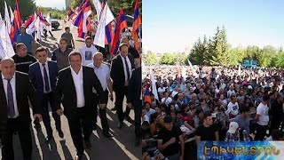 Գագիկ Ծառուկյանը նախընտրական հանդիպումներ է ունեցել Աբովյանում և Նոր Հաճնում