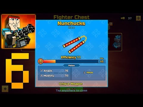 Pixel Gun 3D - Gameplay Walkthrough Part 6 - Nunchuks from chest