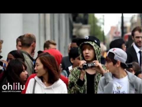 [Fancam] 120622 EXO-K in London - Chanyeol really likes babies