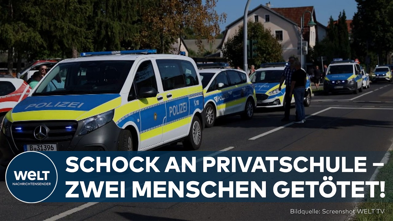 BLUTTAT BEI BERLIN: Zwei Tote an Privatschule – 19-jähriger Tatverdächtiger festgenommen
