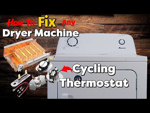 How To Fix Dryer Machine Replace Cycling Thermostat Easy Simple