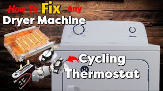 How to Fix Dryer Machine: Replace Cycling Thermostat Easy Simple