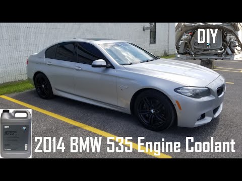 2014 BMW 535d Coolant Refill DIY under 3 min
