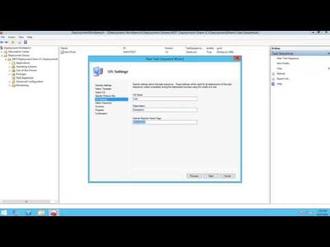 How to make a new task sequence MDT 2013
