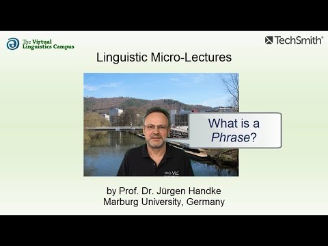 SYN_017 - Linguistic Micro-Lectures: Phrases