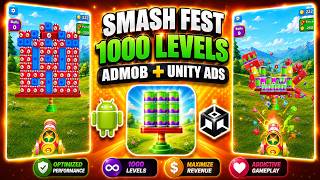 Smash Fest Cannon 3D Game Unity Source Code video preview