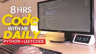 Download the video "LIVE 8-Hour Python Coding Study With Me💻LeetCode + HackerRank | Pomodoro 50/10 for Adult CS Students"