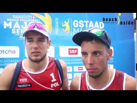 Kantor Losiak (POL) after their win in Semifinals #GstaadMajor