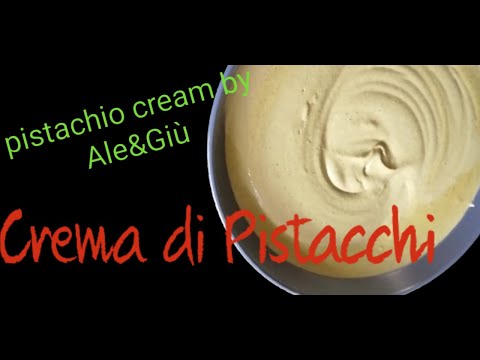 Crema di pistacchi fatta in casa per cannoli e cornetti - Pistachio's cream for cannoli and brioche