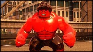 LEGO MARVEL AVENGERS - Red Hulk Free Roam Gameplay