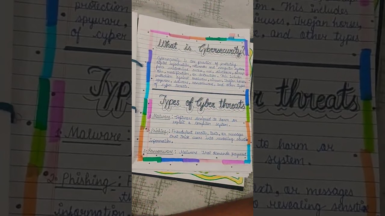 My computer project file on cybersecurity