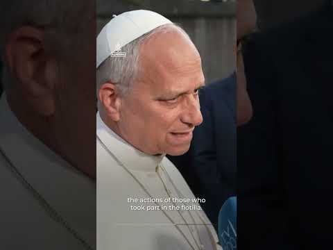 Pope Leo urges the world to 'help begin reconstruction' of Gaza | AJ #shorts