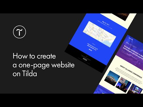 How to Create a One-Page Website on Tilda