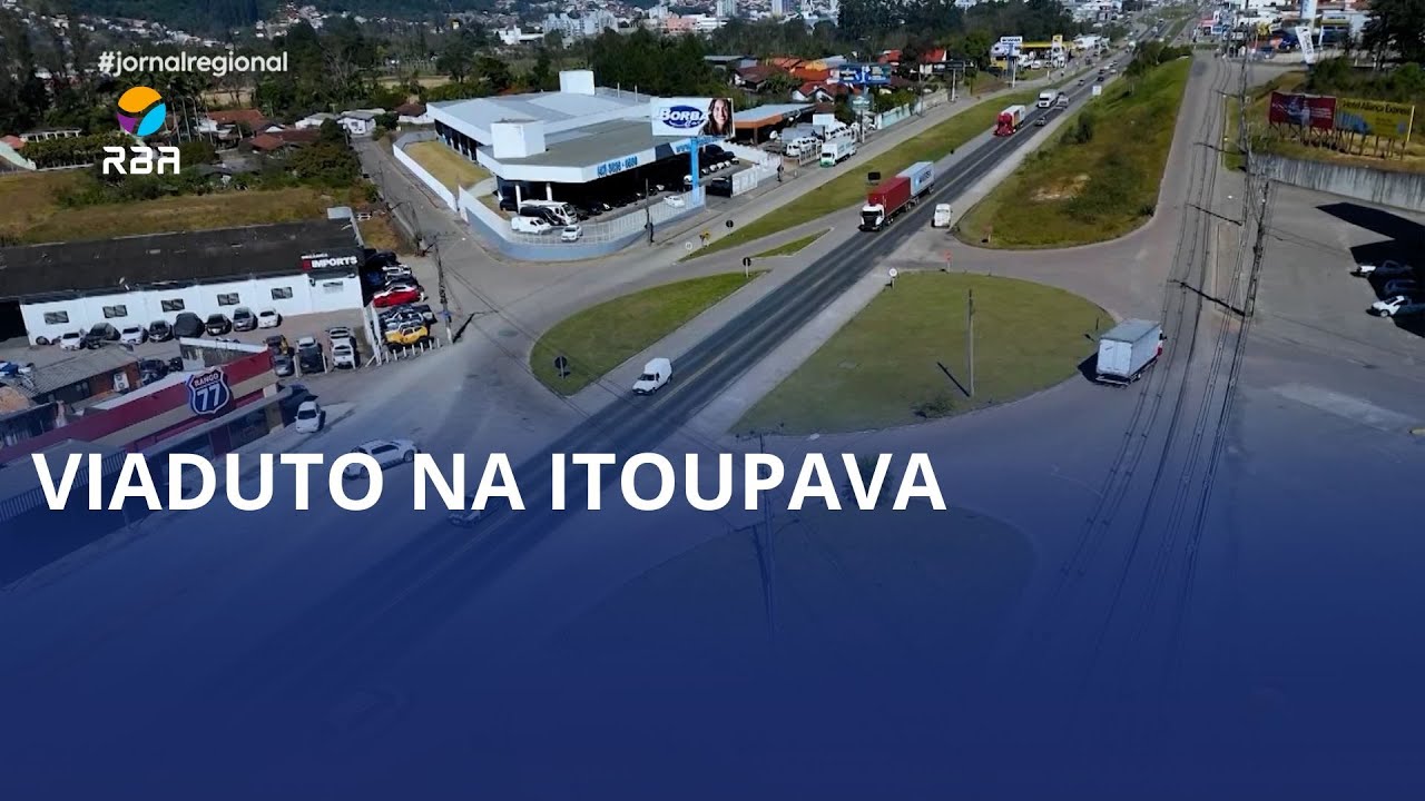 Viaduto da Itoupava avança e obra fica mais perto de sair do papel
