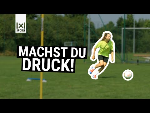 Passen und Ballannahme üben mit dem Passdreieck + Variante zum trainieren mit Gegnerdruck