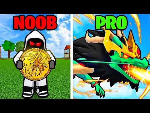 Noob To Pro Using The DRAGON TOKENS.. (Blox Fruits)