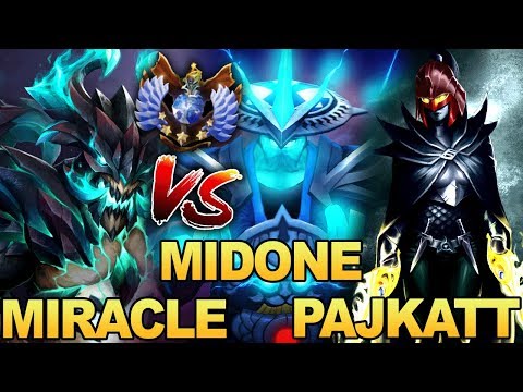 Miracle- OD vs Midone Storm Spirit ft Pajkatt PA Rampage EPIC Battle - Dota 2