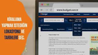 Budget İstediğin Yerde İle Nasıl Kiralama Yaparım