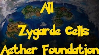 All Zygarde Cells: Aether Foundation (Pokemon Sun/Moon)
