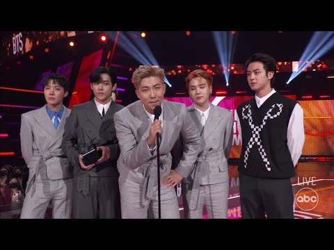 [유튜브] BTS Accepts the 2021 American Music Award for Artist of the Year