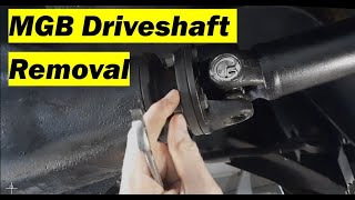 MGB Driveshaft Removal and Install - prepare for U-joints