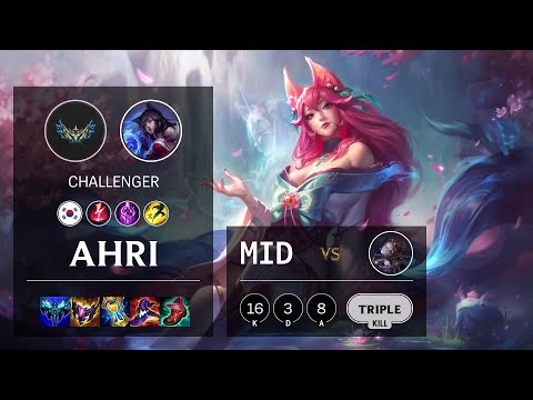 Ahri Mid vs Orianna - KR Challenger Patch 12.5
