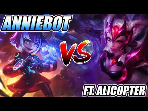 Ahri vs Annie ft. AnnieBot & Alicopter Full Gameplay - LegitKorea