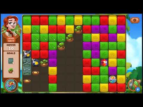 Lost Island Blast Adventure Level 1077 - NO BOOSTERS 🏝️ | SKILLGAMING ✔️